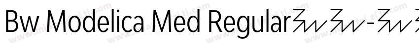 Bw Modelica Med Regular字体字体转换